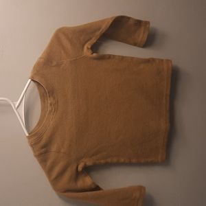 Tan boys long sleeve shirt